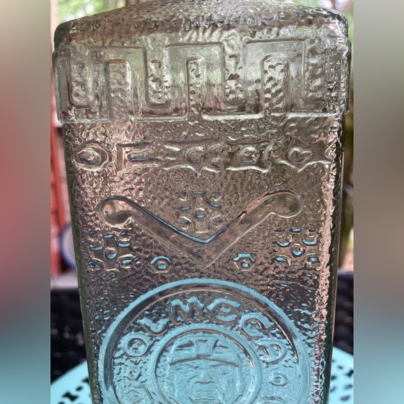 Vintage 1977 Olmeca Decorative Tequila 1Ltr Decanter Refillable Disc Bottle EVC - Picture 10 of 11